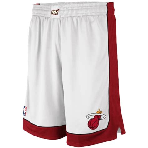 adidas miami heat youth replica shorts - white|kids miami heat gear.